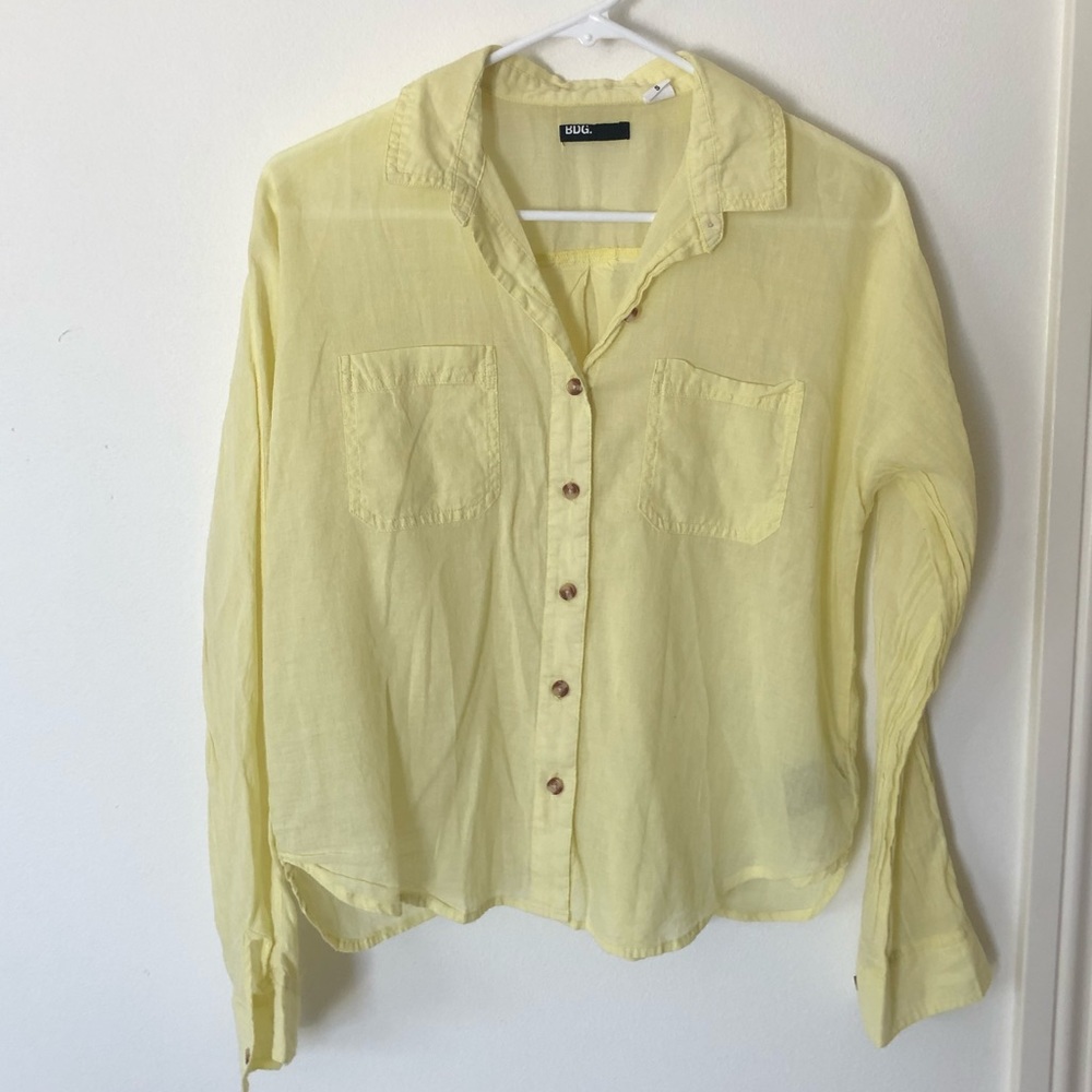 BDG Yellow Button Down